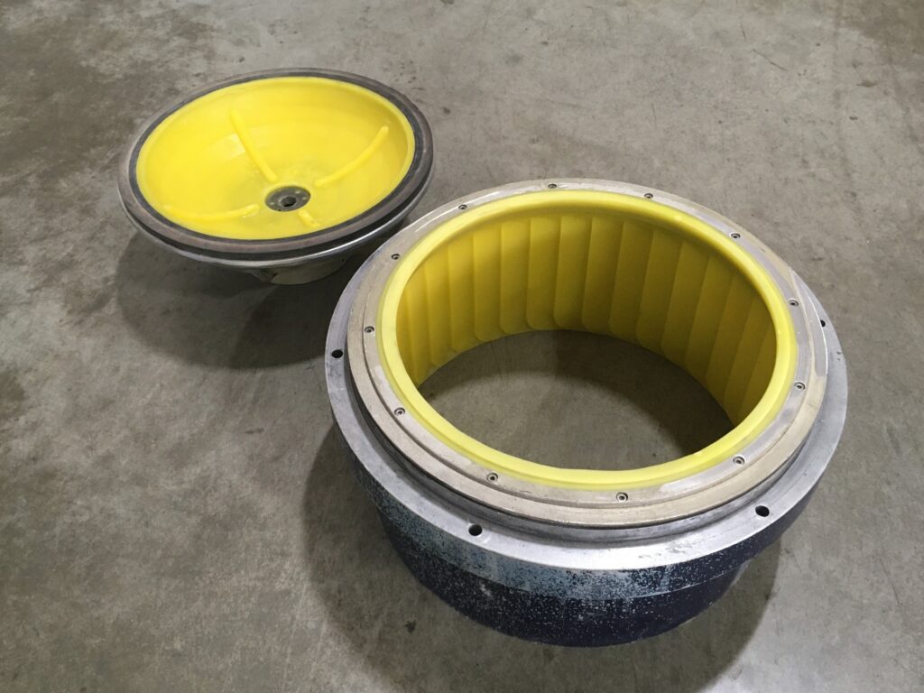 восстановление покрытия чаш Rosler Rollwash, OTEC,ВМ-9, ВМ-10