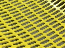 Сито полиуретановое с овальными ячейками, прямоугольные ячейки со скругленными краями