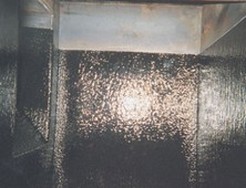 Напыление полиуретанового покрытия для защиты на стенки и дно бункера