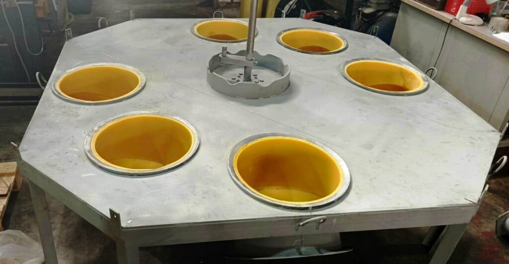 Распределитель потока зерна с полиуретановой футеровкой